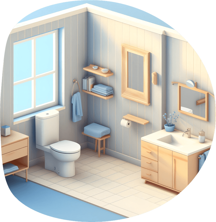 Bathroom illustration